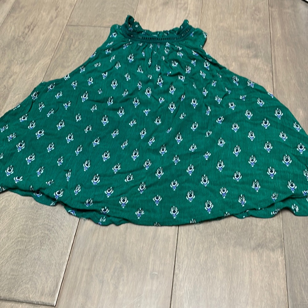 Green tank/halter top, size XS for women.